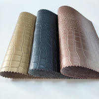 Cuir synthétique PVC imperméable et résistant à l'usure à motif crocodile pour ceintures/sacs