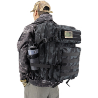 Sac de sport de fitness à logo personnalisé 45L, vente chaude, sac à dos tactique quotidien pour l'extérieur, sac à dos de gym