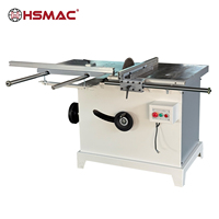 Mini scie horizontale multifonctionnelle à table coulissante Scie à panneaux Moteur 4KW Machine automatique de haute précision pour le bois dur