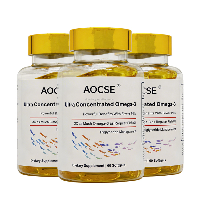 Customized High Quality Natural Omega 3 Fish Oil EPA DHA Halal Softgel Capsules Best Price Refined Supplement for Skin Immune