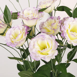 Fleurs artificielles Platycodon <span class=keywords><strong>Grandiflorum</strong></span> Fleurs simulées Table unique Bouquet de mariage Fleur de soie blanche <span class=keywords><strong>Eustoma</strong></span> <span class=keywords><strong>Grandiflorum</strong></span> - Product Image 4