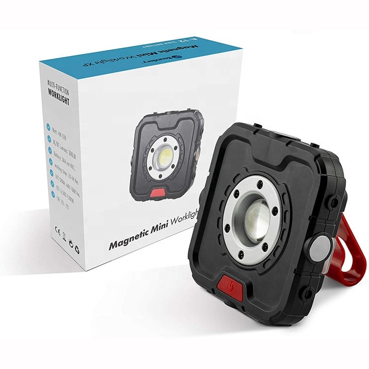 Factory Direct Sales New COB Floodlight with Strong Magnetic Work Light Outdoor Camping Maintenance Adventure Emergency Light