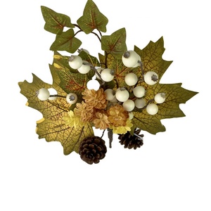 Bán Hàng Nóng Lễ Tạ Ơn Cửa Treo Vòng Hoa Mùa Thu Màu Sắc Mô Phỏng Nhân Tạo Hoa-<span class=keywords><strong>Maple</strong></span> Leaf Hướng Dương Nho Giáng Sinh Phục Sinh - Product Image 2