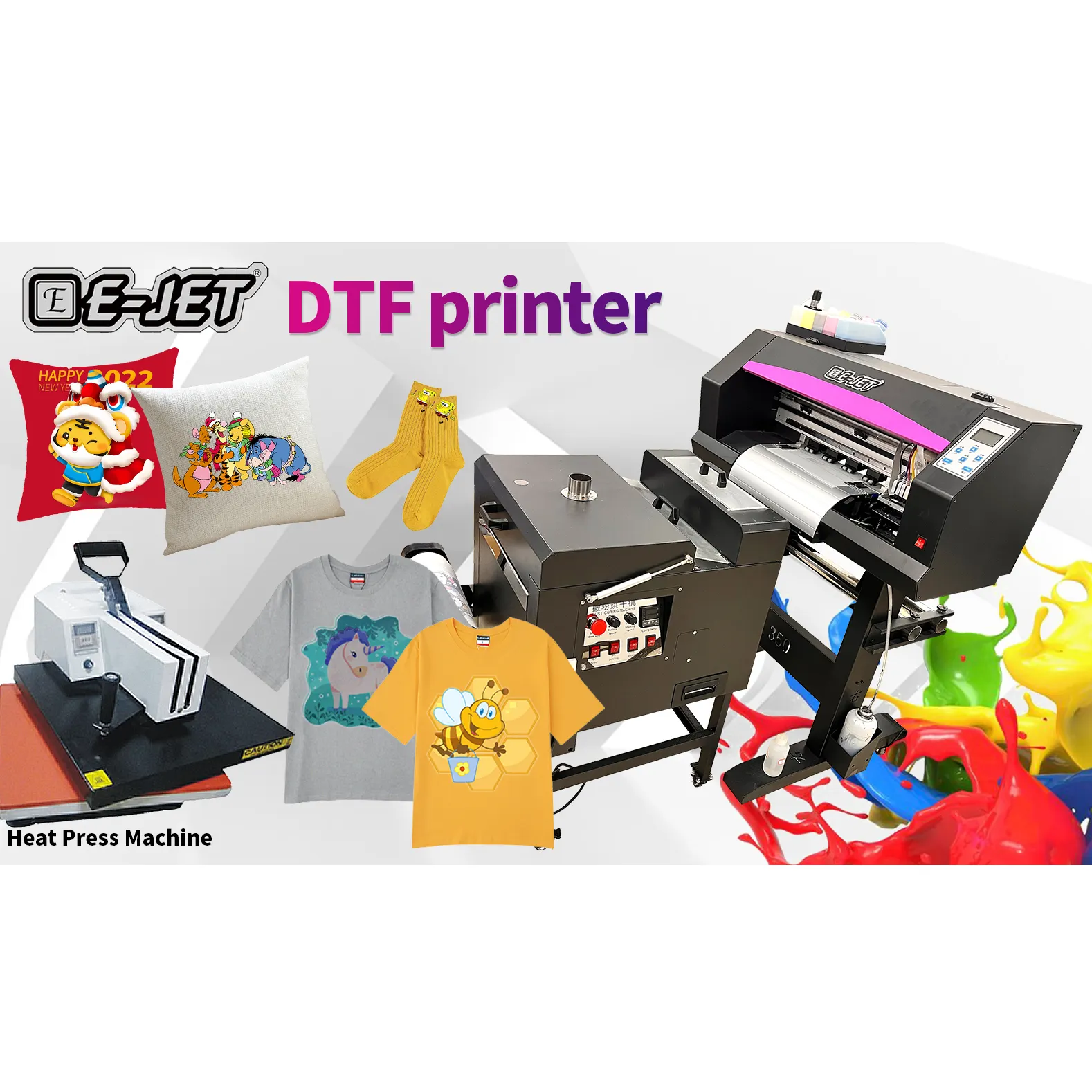 The newest small size dual Xp600 print heads A3 size or 30cm print width DTF printer with 30cm