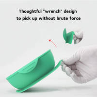 Ensemble de nourriture pour bébé à 3 séparations Vaisselle de sevrage pour tout-petits Produits d'alimentation avec couvercle en paille Bols à succion en silicone sans BPA pour bébé