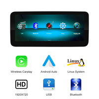 Écran de voiture Linux 10,25 pouces pour Mercedes Benz W205 NTG5.0, prend en charge le système double et le CarPlay sans fil Android Auto