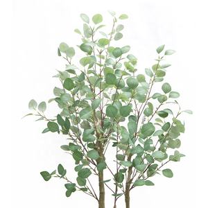 Arbre d'<span class=keywords><strong>eucalyptus</strong></span> artificiel de 150 cm dans un <span class=keywords><strong>pot</strong></span> noir, élégante plante artificielle pour un design d'<span class=keywords><strong>intérieur</strong></span> moderne - Product Image 2