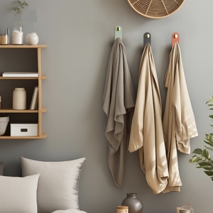 Crochet mural moderne et créatif en fer, multicolore, amovible, pour salle de bain, chapeaux, manteaux, pratique, accessoire de rangement pour armoire - Product Image 6