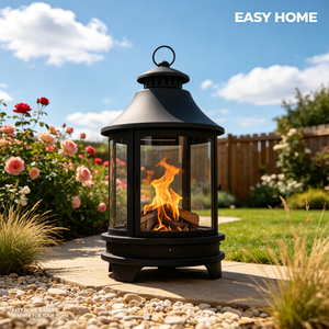 Brasero <span class=keywords><strong>de</strong></span> Leña <span class=keywords><strong>de</strong></span> Estilo Simple para Exteriores, Chimenea <span class=keywords><strong>de</strong></span> Jardín para Patio, Terraza, Relajación y Actividades Sociales - Product Image 5