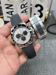 Esfera gris, esfera pequeña <span class=keywords><strong>de</strong></span> tres ojos, esfera negra, <span class=keywords><strong>reloj</strong></span> mecánico automático para hombre, movimiento 4130, <span class=keywords><strong>reloj</strong></span> automático <span class=keywords><strong>de</strong></span> lujo para hombre - Product Image 4