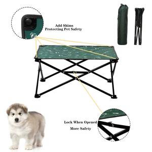 Cama Cuadrada para Perro de Diseño Moderno, Tela Oxford, Cómoda, Plegable y Portátil, para Perros Pequeños, con Marco de Acero Resistente - Product Image 2