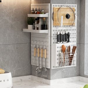 पेगबोर्ड दीवार आयोजक बोर्ड पेग बोर्ड की दीवार पर लटका हुआ पेग बोर्ड माउंट रसोई आयोजक माउंट रसोई आयोजक - Product Image 5