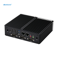 Mini PC Industrial Sin Ventilador Qotom Q30400P, Carcasa de Aluminio, Intel Haswell Broadwell, 4 COM, 2 LAN, 6 USB, Doble HD