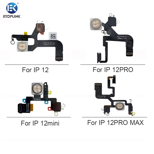 LED Flash Light Sensor Flex Cable Replacement for iPhone 12 12mini 12pro 12pro Max Proximity Distance Ambient Repair Part
