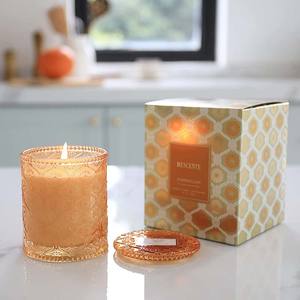 Mescente ev yapımı okaliptüs mızrak nane soya balmumu kurutulmuş çiçek kokusu Spa mum - Product Image 6