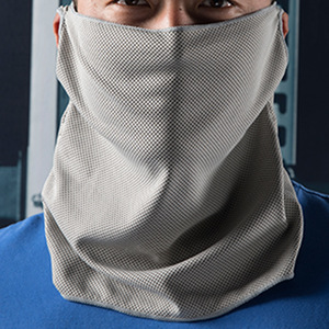 Cache-cou rafraîchissant Jiemeirui, taille unique, gris clair, séchage rapide, anti-transpiration, masque facial pour le cyclisme, protection solaire extérieure - Product Image 3