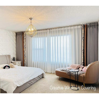 Rideau transparent blanc pour fenêtre avec sensation de chute et design de style moderne de luxe personnalisé pour le salon avec rideau en tissu