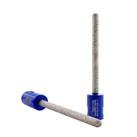 8*25/8*100mm meuleuse d'angle diamantée brasée sous vide mèche de ratissage de mortier mèches de fraisage à gros doigts foret pour l'enlèvement de briques de coulis