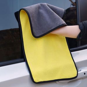 Serviette de nettoyage automobile professionnelle en microfibre polaire corail, super absorbante, séchage rapide, douce, double couche, épaisse, vente en gros - Product Image 3