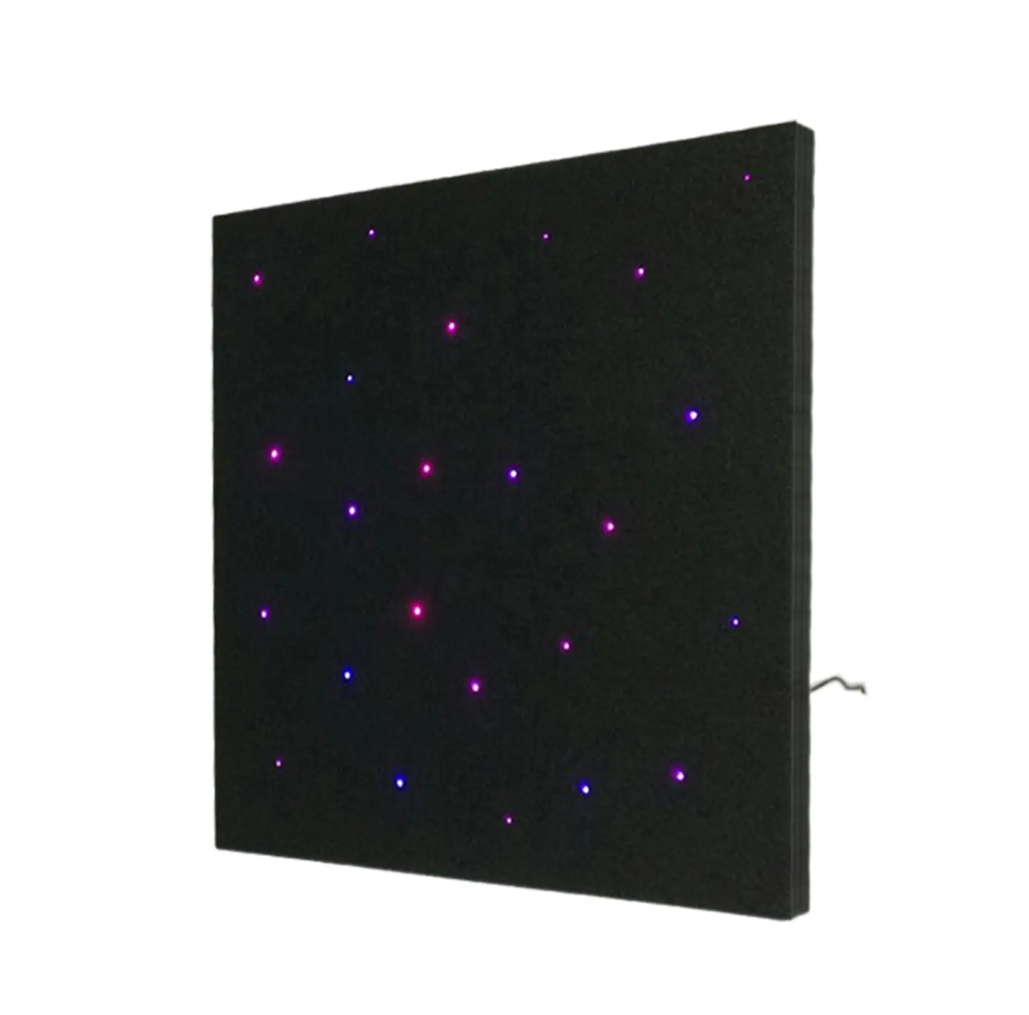 Led pemandangan malam twinkle star light plastik fiber optic bintang ubin/panel untuk indoor dekorasi atap