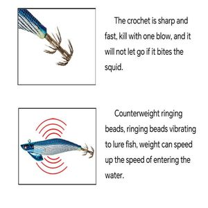 Señuelo <span class=keywords><strong>Egi</strong></span> Profesional SNEDA MOKU, Diseño Táctico para Pesca de Calamar en Alta Mar, Señuelos para Camarones - Product Image 6