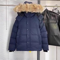 Veste d'hiver style canadien avec garniture en fourrure, épaisse, imperméable, respirante, à manches longues, pour hommes et femmes