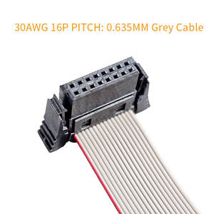 Conector de Cable SDC, Paso de 1.27 mm, Cable Plano IDC Gris de 16 Pines, Arnés de Cableado Flexible Plano, Cable Plano Tipo Cinta - Product Image 3