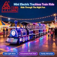 Train électrique sans rail à batterie pour parc d'attractions, train routier pour attraction touristique, prix d'usine, à vendre