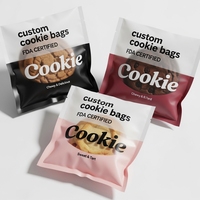 Sachets à biscuits thermoscellables imprimés sur mesure, finition mate, résistants à l'humidité, sacs plats en Mylar, conformes FBA, vente en gros directe d'usine