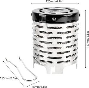 Réchaud de camping chauffant, couvercle chauffant pour mini-réchaud de camping, chauffage portable à gaz pour tente, intérieur et extérieur - Product Image 4