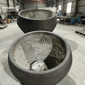 Grand Rustic Texture UHPC Planter Vintage Rural Texture Durable Atmospheric for Farmhouse Estate <strong>Country</strong> <strong>Garden</strong> - Product Image 4