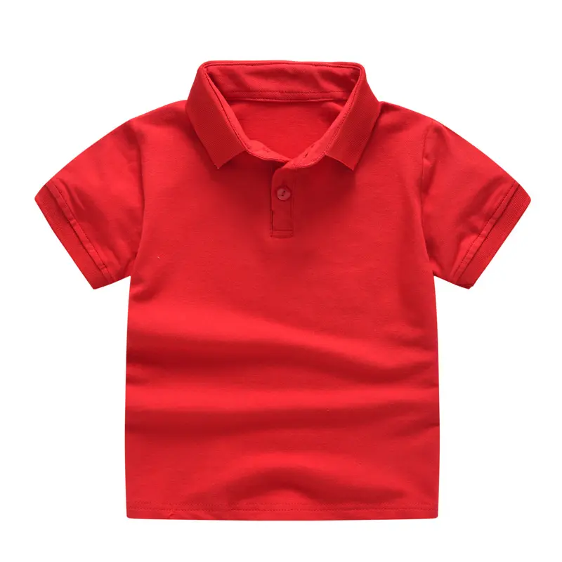 Hot Selling Kinder Baumwolle & Polyester benutzer definierte Druck Logo Wahlkampf leere Kinder Polos hirt