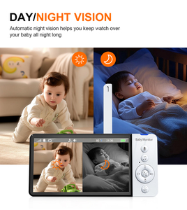 Moniteur Bébé Sm50 2026 avec Écran 5 Pouces, Vision Nocturne, Caméra <span class=keywords><strong>de</strong></span> <span class=keywords><strong>Surveillance</strong></span> Domestique, Caméra <span class=keywords><strong>de</strong></span> Sécurité pour Babysitter, Nounou Électronique - Product Image 4
