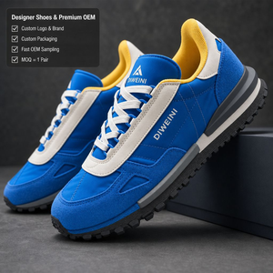 Luxury Designer shoe for <b>Men</b> Women High Quality Blue Retro <b>Trainer</b> Baskets Zapatillas New - Product Image 1