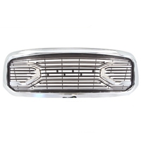 Neuer Maßgefertigter 2014-2018 Big Horn Ersatz-Kühlergrill Schwarzer Frontgrill LKW-Teile für 1500 ABS LED Mesh Universal