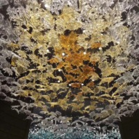 Lustre de plafond LED sur mesure de grande taille en or, en forme de feuille d'érable, décoration de luxe pour le hall de l'hôtel Fairmont, salle de banquet, JYLIGHTING