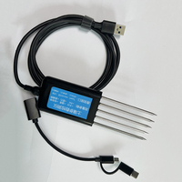 Sensor de Humedad del Suelo USB 8 en 1 de Bajo Precio de Proveedor Chino, Analizador de Temperatura NPK/PH/EC, Sensor de Nutrientes de Humedad