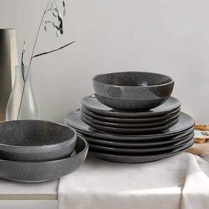 Platos redondos de porcelana para ensalada de postre, plato de cerámica para postre, vajilla de cerámica moderna de 8 pulgadas - Product Image 6