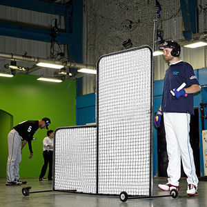 עמיד בייסבול צנוד <span class=keywords><strong>l</strong></span> נטו 117x29 x14 ס "מ נייד מקורה/בחוץ חבטות למתחילים - Product Image 2