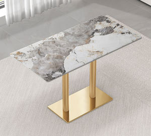 Mesa <span class=keywords><strong>de</strong></span> Restaurante Personalizada <span class=keywords><strong>de</strong></span> Comida Rápida, Mesa Redonda o Cuadrada <span class=keywords><strong>de</strong></span> Metal y Mármol, Mesa <span class=keywords><strong>de</strong></span> Restaurante <span class=keywords><strong>de</strong></span> Mármol Blanco Natural <span class=keywords><strong>de</strong></span> Carrara, Mesa <span class=keywords><strong>de</strong></span> Comedor <span class=keywords><strong>de</strong></span> Lujo - Product Image 4