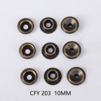 Boutons-pression métalliques à trois ou quatre parties pour vêtements, accessoires de fixation