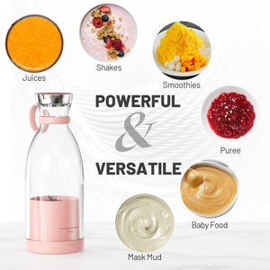 Licuadora Portátil Recargable por USB, Mini Licuadora Multifuncional para Hacer Smoothies, Ideal para Viajes en Autocaravana y Uso en la Oficina - Product Image 6