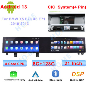 Autoradio multimédia portable avec double écran, CarPlay sans fil, Android 13, <span class=keywords><strong>DSP</strong></span> intégré, WiFi, aide au recul, navigation GPS, 21 pouces - Product Image 5