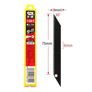 Großhandel 30 Grad Autofolie klein 9mm Kunst austauschbare Klinge Dienstprogramm Messer SDI Hand 1361 mit Legierungsstahlklinge