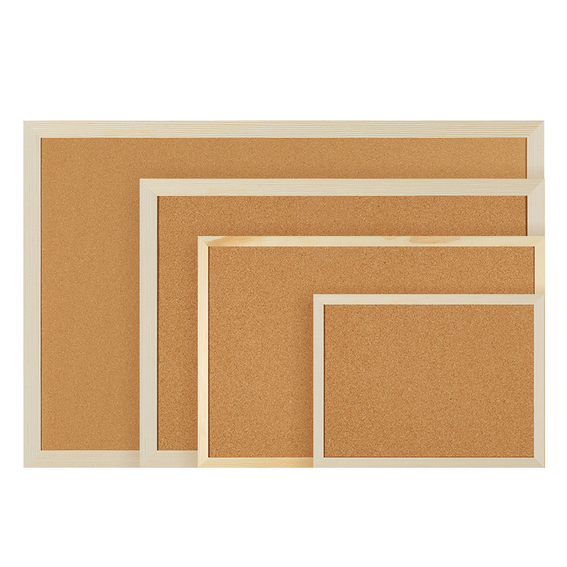 30X40Cm Houten Ingelijst Kurk Board Pin Board Voor Wanden Met Frame Kantoor Kurk Bulliten Board