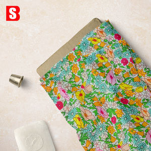 Menerima kustomisasi cetak bunga antik cetakan botani 80s kepadatan tinggi kain kebebasan London lembut untuk garmen wanita - Product Image 6