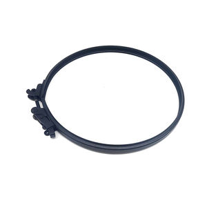 Noir Peint en acier inoxydable double paroi tuyau de cheminée verrouillage <span class=keywords><strong>pince</strong></span> à bande - Product Image 1