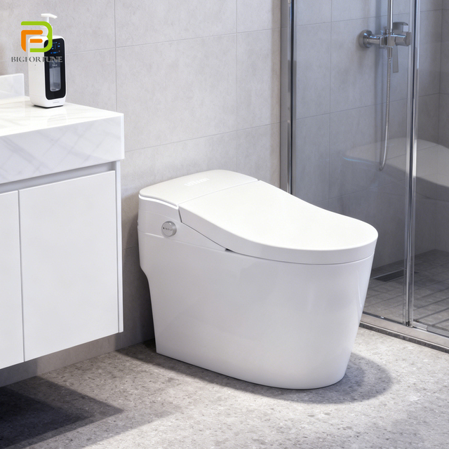 Factory Inodoros Inteligentes Floor Mounted Wc Intelligent Toilet Automatic Electric Bidet Toilets Bathroom Ceramic Smart Toilet