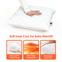 Coussin chauffant USB en sherpa doux à température réglable pour canapé, chambre, travailleurs, cadeau de vacances, commande en gros