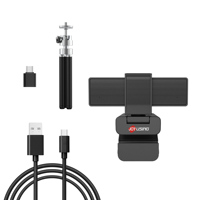 Joyusiing Yeni 4K Mini USB Web Kamerası 360 Derece Ayarlanabilir Dahili Mikrofon Canlı Video Konferans için Video Konferans Kamerası